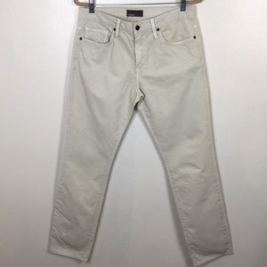 Vince Slim Straight Tan Cotton Jeans